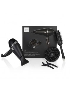 ghd air hair drying kit con phon air, spazzola ceramic brush 3, diffusore e 2 clips per capelli.