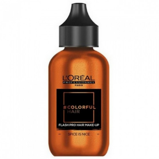 L'OREAL COLORFUL HAIR FLASH PRO HAIR MAKE-UP SPICE IS NICE 60 ML
