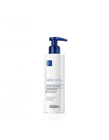 L'Oréal Serioxyl Shampoo 250 ml è uno shampoo purificante e densificante per capelli colorati sottili e assottigliati.